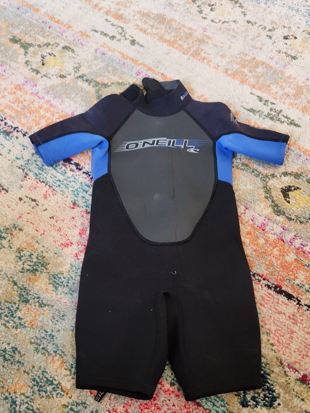 O'Neill Shorty Wetsuit Black with Blue Accents